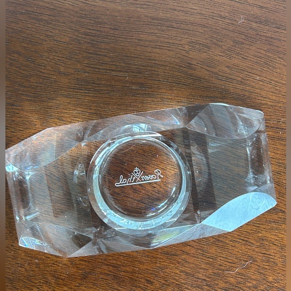 Rosenthal Crystal Votive Cut Half Round Candle Holder - Picture 9 of 12